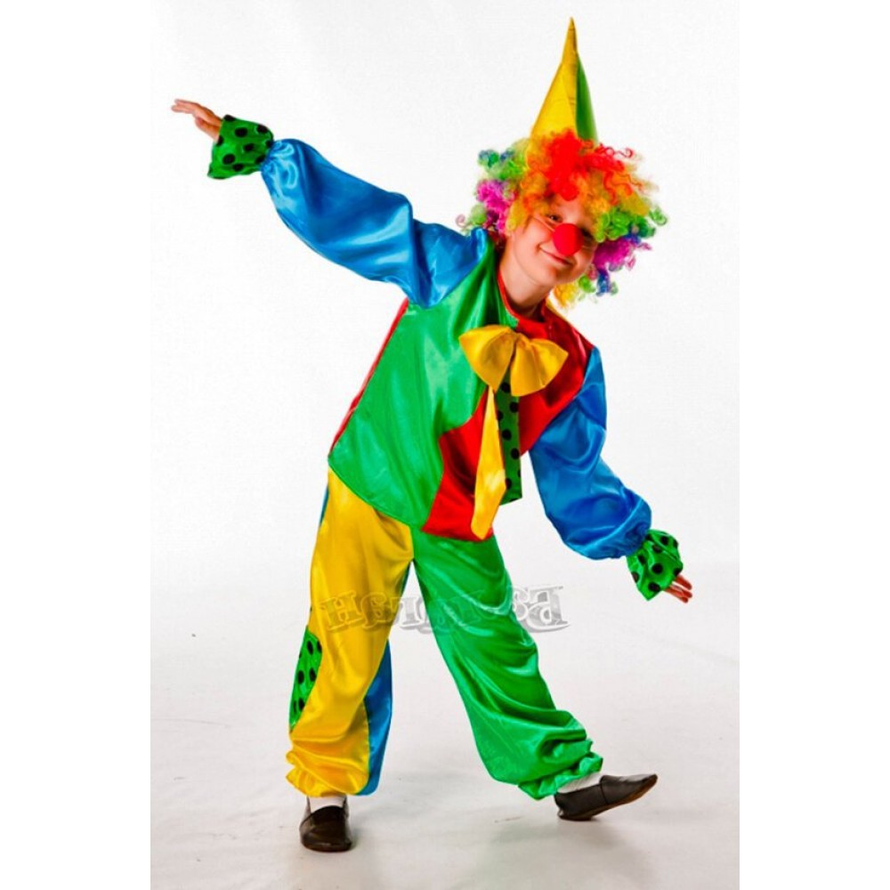 Детский карнавальный костюм Клоуна на лет, рост см. артикул Е, фирма Snowmen