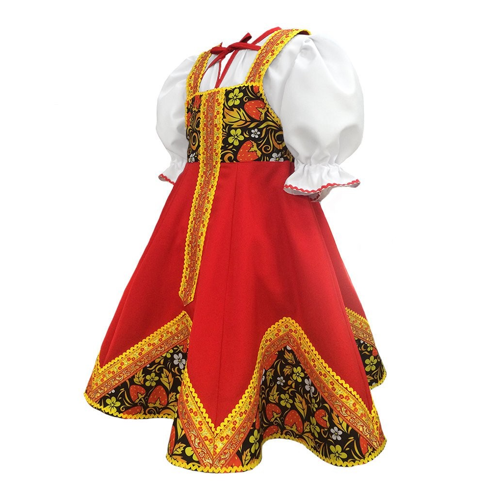 Русский народный костюм хохлома
