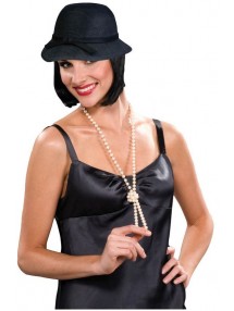 Черная шляпка в стиле 20-х