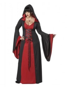 Черно-красное одеяние ведьмы