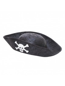 Детская пиратская шляпа треуголка из фетра
