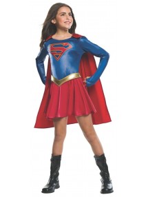 Детский костюм Супергерл в плаще