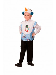 Детский плюшевый костюм снеговичка
