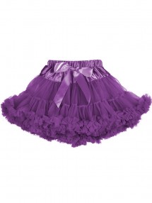 Детский пышный танцевальный подъюбник юбка туту пачка Фиолетовый