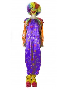 Фиолетовый клоунский костюм