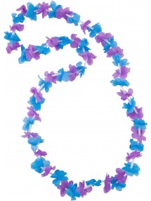 Гавайское ожерелье фиолетово-голубое