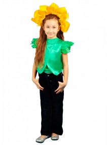 Карнавальный костюм подсолнуха для девочки