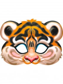 Картонная маска Тигрёнка 20 х 30 см