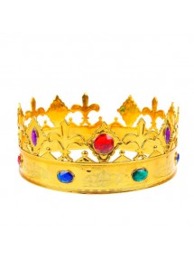 Королевская золотая корона с камнями