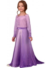 Костюм Эльзы в сиреневом платье для девочки