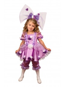 Костюм фиолетовой куклы для девочки