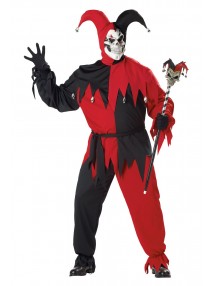 Красно-черный костюм дьявольского шута