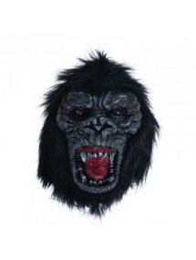 Латексная маска горилы с открытым ртом
