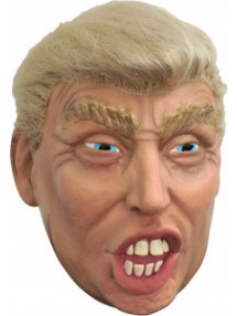 Латексная маска Трампа с волосами