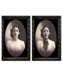 Меняющаяся стерео картина Девушка призрак 38 х 25 см