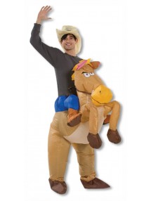 Надувной костюм ковбоя на лошади