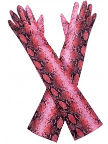 Розовые змеиные перчатки