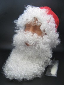 Шапка Санта Клауса с бородой