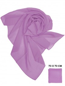 Шифоновый платок фиолетовый однотонный 73 х 73 см