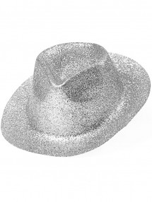 Шляпа пластиковая серебряная