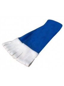 Синий флисовый шарф на Новый год