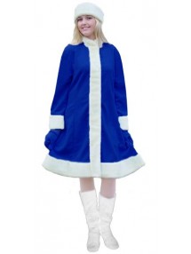 Синий классический костюм Снегурочки