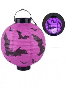 Светящийся фонарь-шар Летучие мыши на Хэллоуин