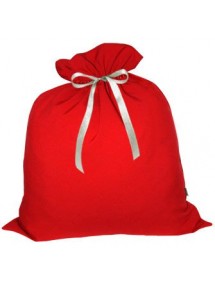 Вместительный подарочный мешок Деда Мороза красный