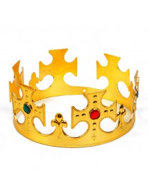 Золотая королевская корона с камнями