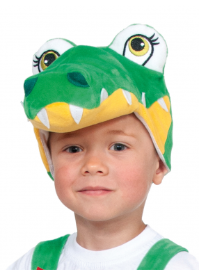 Детская шапка крокодила