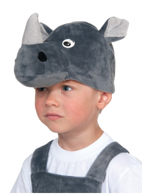 Детская шапка носорога