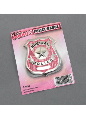 Бэйдж полицейского розовый
