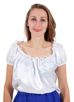 Блуза белая фото