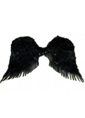 Большие черные крылья ангела 90 х 65 см