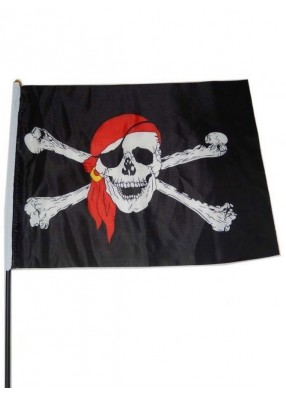Большой пираткий флаг 140 х 90 см