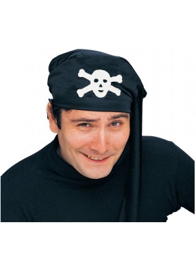 Черная пиратская бандана