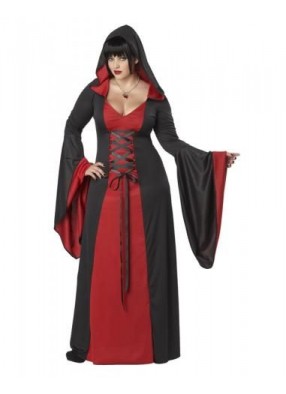 Черно-красное одеяние ведьмы