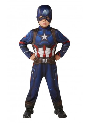Детский классический костюм Капитана Америка фото