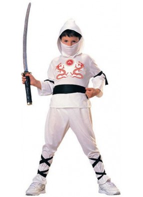 Детский костюм белого ниндзя