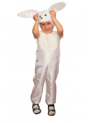 Детский костюм белого зайки
