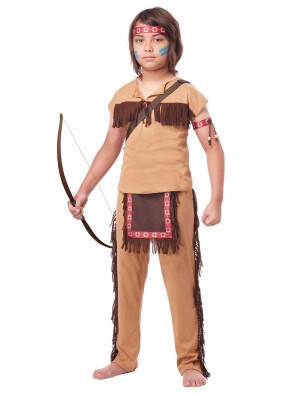 Детский костюм храброго индейца фото