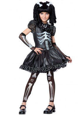 Детский костюм скелета в платье