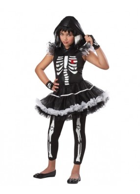 Детский костюм скелетонши Рины фото