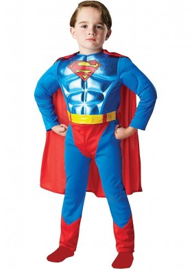 Детский костюм Супермена с мышцами