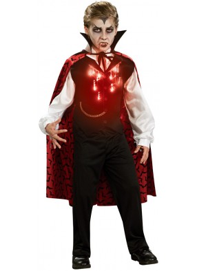 Детский костюм зловещего вампира с подсветкой