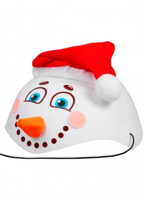 Фетровая шапочка Снеговика с носом
