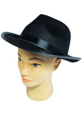 Фетровая шляпа Гангстера черная