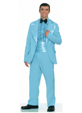 Голубой костюм короля выпускного бала