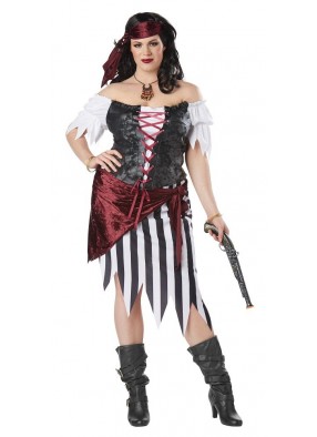 Классический костюм пиратки большого размера
