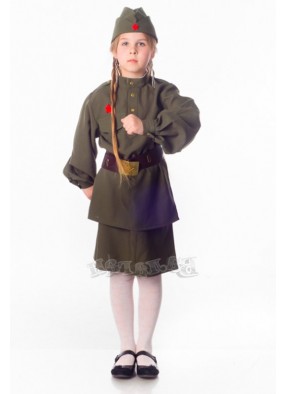 Костюм военный для девочки
